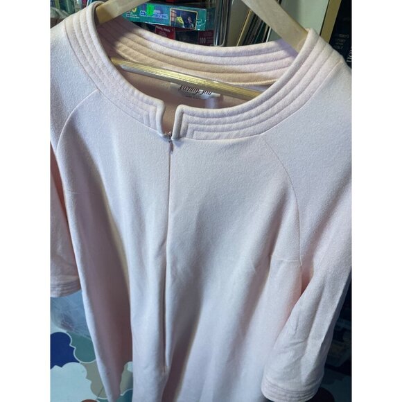 Vintage Vanity Fair Pink Full Zip Knee Length Robe Sz XL - Picture 4 of 8